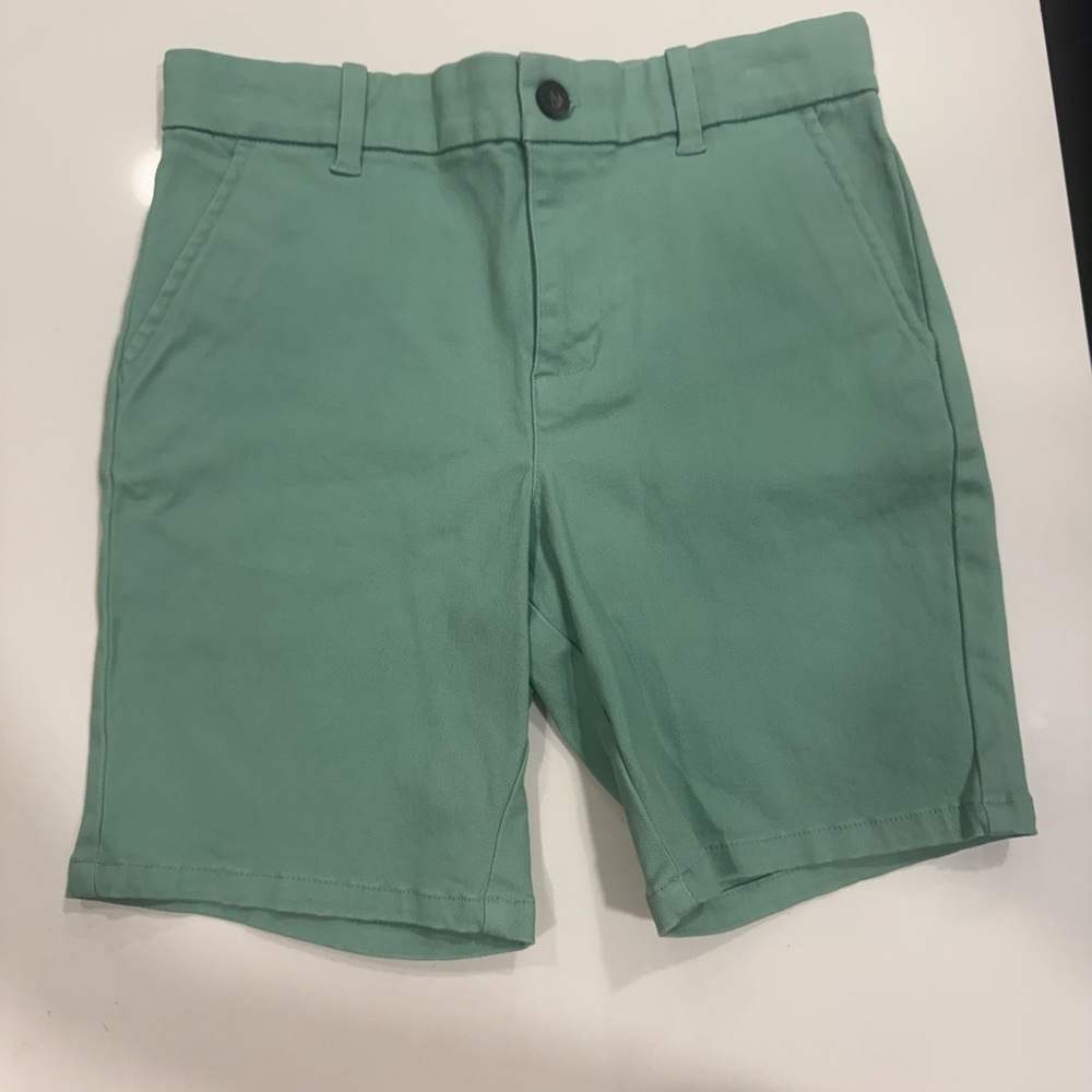 Janie and Jack Boys Seafoam Green Adjustable Waist Shorts